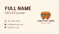 Hamburger Delivery Cart Business Card Image Preview