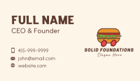 Hamburger Delivery Cart Business Card Design