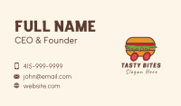 Hamburger Delivery Cart Business Card Design