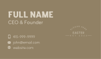 Hipster Clothing Brand Wordmark Business Card Image Preview