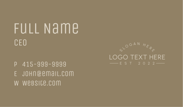 Hipster Clothing Brand Wordmark Business Card Design Image Preview