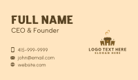 Coffee Castle Fortress Business Card Design