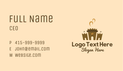 Coffee Castle Fortress Business Card Image Preview
