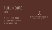 Elegant Script Lettermark Business Card Image Preview