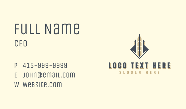 Realtor Building Tower Business Card Design Image Preview