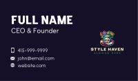 Gaming Poker Skull Business Card Image Preview