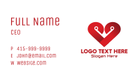 Red Heart Tech Business Card Image Preview