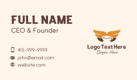 Coffee Cup Wings Business Card Image Preview