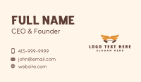 Coffee Cup Wings Business Card Preview
