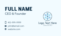 Blue Winter Snowflake  Business Card Preview