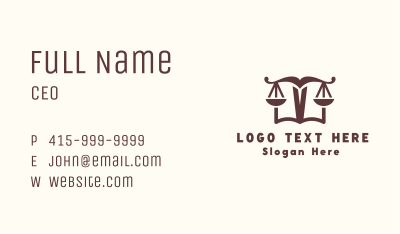 Law Judicial Scale Business Card Image Preview
