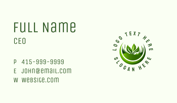 Plant Eco Gardening Business Card Design Image Preview