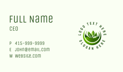 Plant Eco Gardening Business Card Image Preview