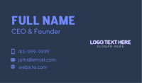 Tech Neon Light Business Card Image Preview