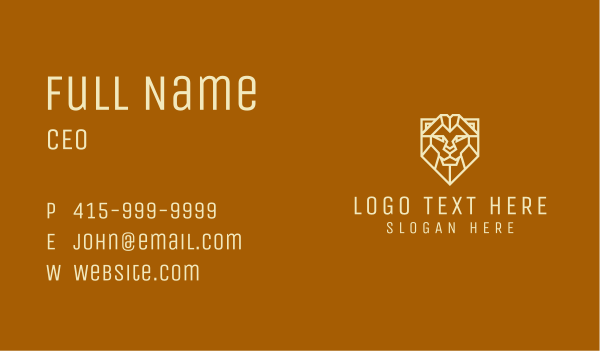 Lion Head Law Firm Business Card Design Image Preview