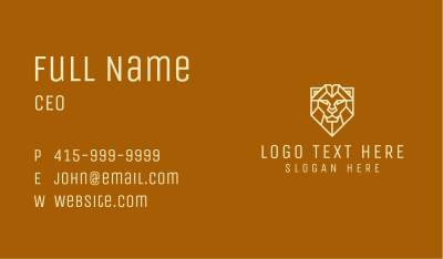 Lion Head Law Firm Business Card Image Preview