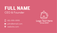 Heart Kettle Monoline Business Card Image Preview