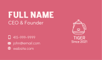 Heart Kettle Monoline Business Card Image Preview