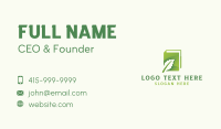 Natural Organic Eco Leaf  Business Card Design