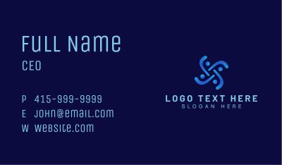 Human Cooperative Outsourcing Business Card Image Preview