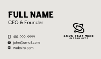 Generic Brand Letter S Business Card Design