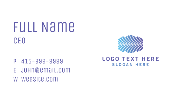 Abstract Wave Line Business Business Card Design Image Preview