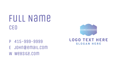 Abstract Wave Line Business Business Card Image Preview