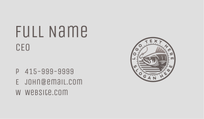Fish Hook Fisherman Business Card Image Preview