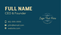 Classic Simple Calligraphy Wordmark Business Card Image Preview