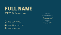 Classic Simple Calligraphy Wordmark Business Card Image Preview