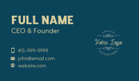 Classic Simple Calligraphy Wordmark Business Card Design