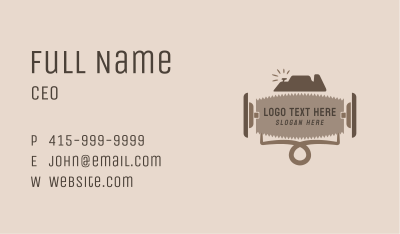 Carpentry Wood Saw Planer Business Card Image Preview