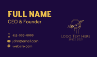 Minimalist Cosmic Hand Business Card Image Preview