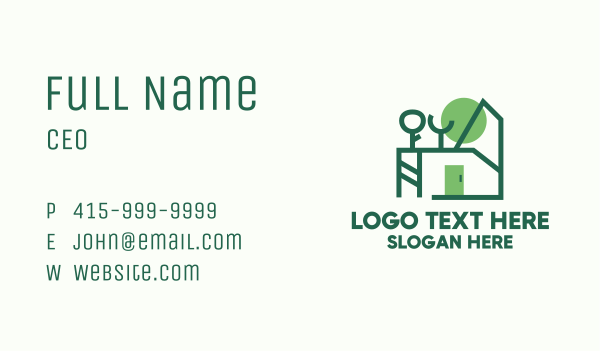 House Garden Design  Business Card Design Image Preview