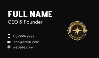 Globe Compass Map Business Card Preview