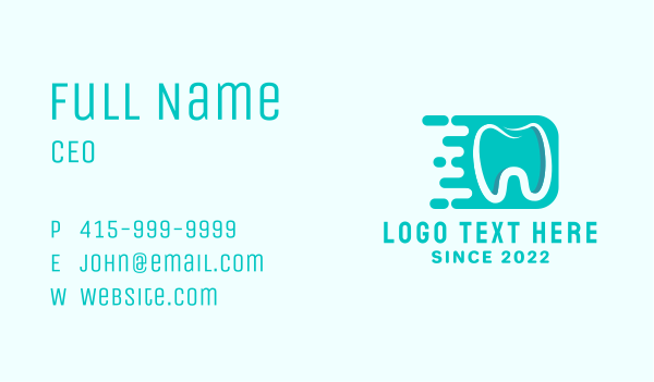 Express Tooth Clinic Business Card Design Image Preview