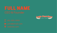 Bright Football Sport Wordmark Business Card Image Preview