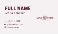 Feminine Apparel Wordmark   Business Card Image Preview