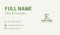 Antique Shop Letter E Business Card Image Preview