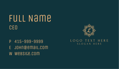 Crystal Ornament Lettermark Business Card Image Preview