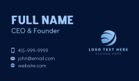 Blue Telecom Company Business Card Image Preview