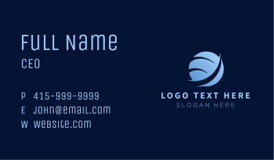 Blue Telecom Company Business Card Image Preview
