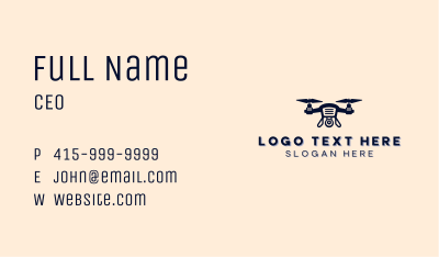 Flying Camera Drone Business Card Image Preview