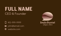 Coffee Bean Chat Business Card Image Preview