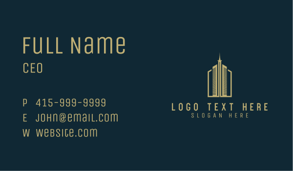 City Building Realty Business Card Design Image Preview