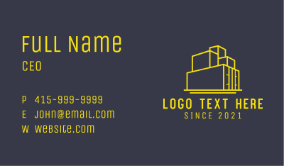 Container Freight Warehouse  Business Card Image Preview