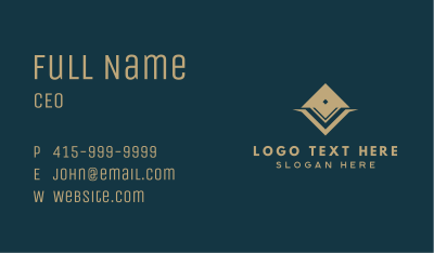Gold Diamond Jeweler Business Card Image Preview