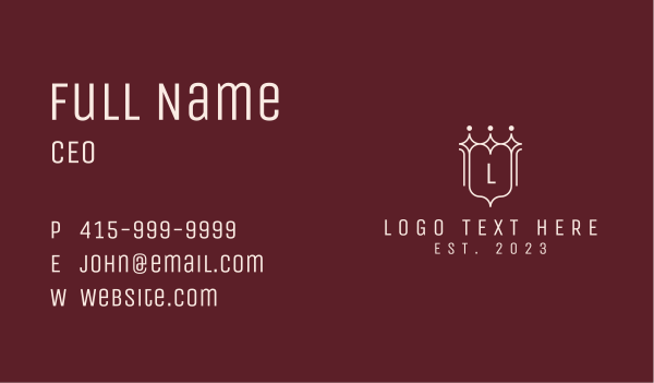 Fashion Boutique Letter  Business Card Design Image Preview