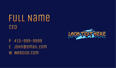 Creative Paint Wordmark Business Card Image Preview