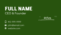 Chalkboard Doodles Wordmark Business Card Image Preview